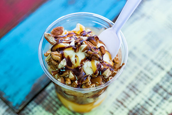 Blue Bell Ice Cream Sundaes at Chocolate Corner