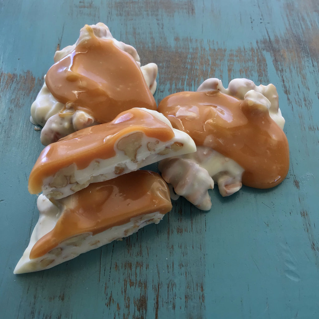 White Chocolate Caramel Pecan Clusters