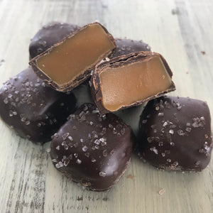 Dark Chocolate Sea Salted Caramels